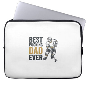 Beste Pucking Vader Ooit Hockey Vader T-shirt Ontw Laptop Sleeve