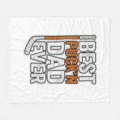 Beste Puck'n Papa Ooit Hockey Vader Vector Design_ Fleece Deken (Voorkant (Horizontaal))