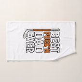 Beste Puck'n Papa Ooit Hockey Vader Vector Design_ Handdoek (Handdoek)