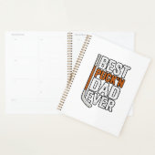 Beste Puck'n Papa Ooit Hockey Vader Vector Design_ Planner (Display)