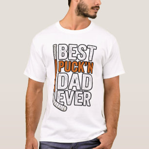 Beste Puck'n Papa Ooit Hockey Vader Vector Design_ T-shirt