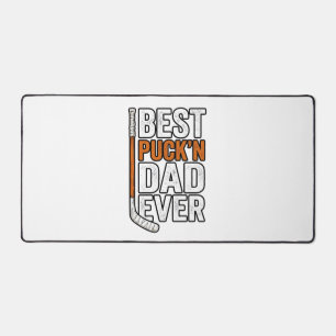 Beste Puck'n Papa Ooit Hockey Vader Vector Ontwerp Bureaumat