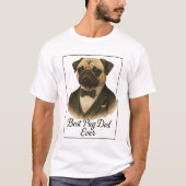 Beste Pug Dad Ooit T-shirt - Funny Pug Lover Gift (Voorkant)