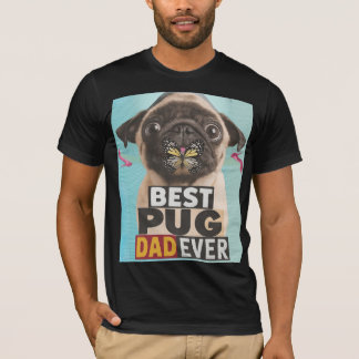 Beste Pug Dad Ooit T-shirt - Funny Pug Lover Gift