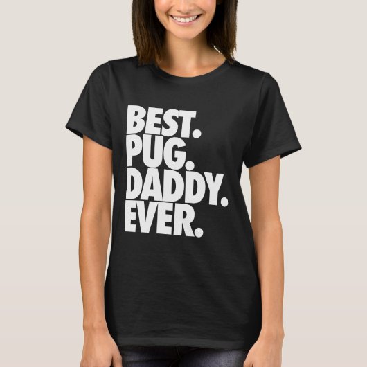 Beste Pug Daddy Ooit - Dog Pug Father Gift Classic T-shirt (Voorkant)