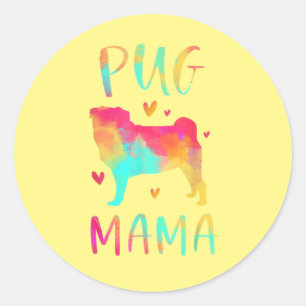 Beste Pug Mam ooit Ronde Sticker