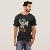 Beste Pug Moeder Ooit Hond Liefhebber Oma Grappig  T-shirt (Voorkant volledig)