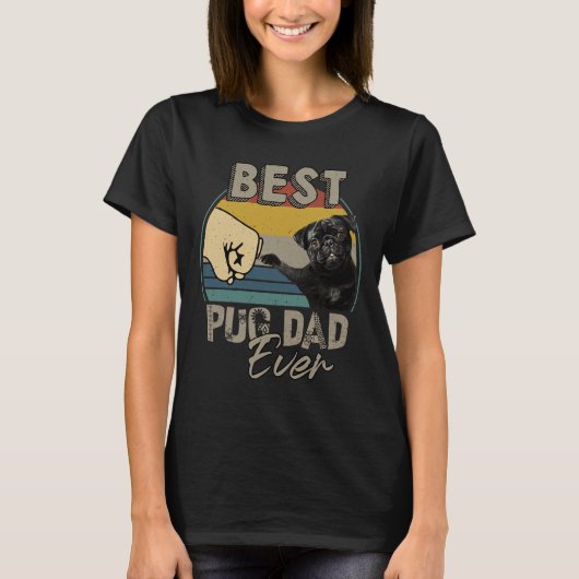 Beste Pug Papa Ooit Essential T-Shirt 217 (Voorkant)