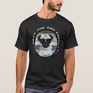 Beste Pug-papa ooit Trots Pug-vader Hondenbezitter T-shirt
