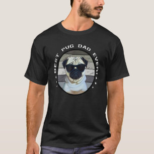 Beste Pug-papa ooit Trotse Pug-vader Hondeneigenaa T-shirt
