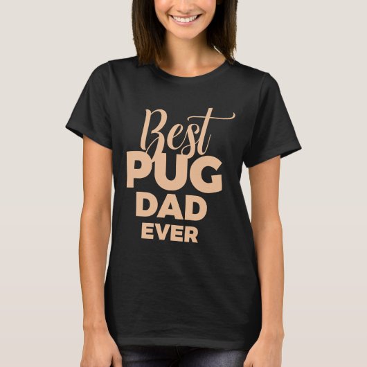 Beste Pug Vader Ooit 989 T-shirt (Voorkant)