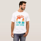 Beste Pug Vader Ooit Grappige Cadeaus Hond T-shirt (Voorkant volledig)