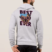 Beste Pug Vader Ooit Hoodie (Achterkant)