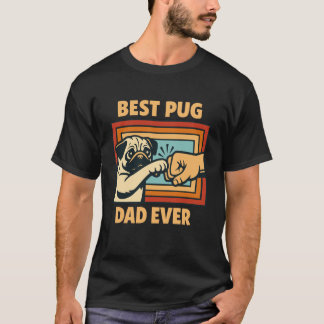 Beste Pug Vader Ooit Pug Eigenaar Pug Liefhebber V T-shirt