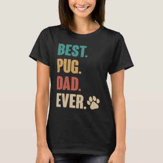 Beste Pug Vader Ooit Pug Hond T-shirt