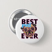 Beste Pug Vader Ooit Ronde Button 5,7 Cm (Voorkant /achterkant)