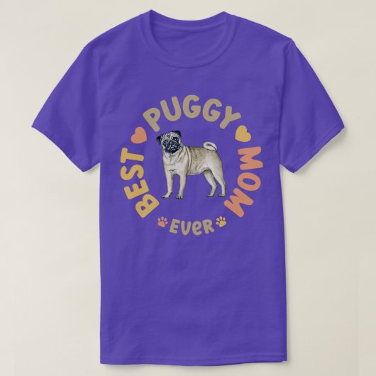 Beste Puggy Moeder Ooit T-shirt (Design voorkant)