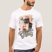 Beste Pup Ooit Moderne Cool Grunge Pet Dog Foto T-shirt (Voorkant)