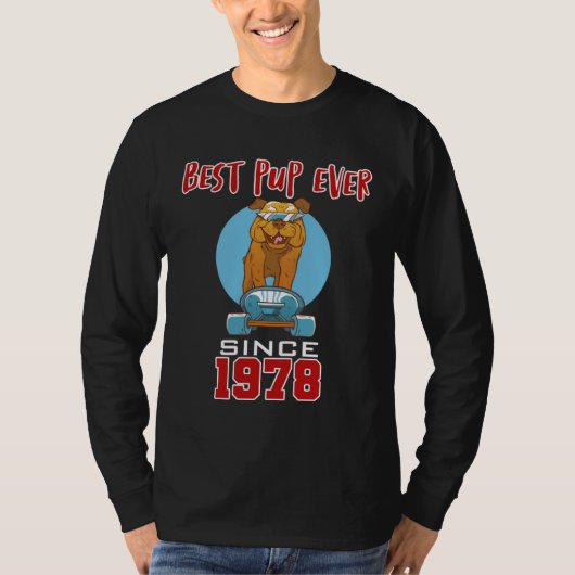 Beste pup ooit sinds 1978 t-shirt (Voorkant)