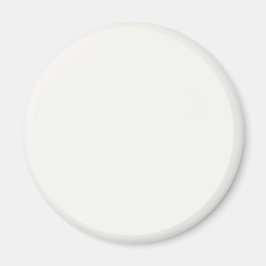 Beste Pure White FAF9F6 Kleur - Optie om naam toe  Magneet