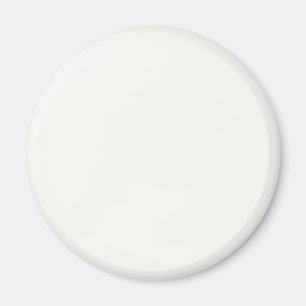 Beste Pure White FAF9F6 Kleur - Optie om naam toe  Magneet