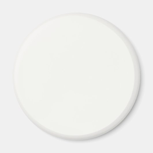 Beste Pure White FAF9F6 Kleur - Optie om naam toe  Magneet (Voorkant)
