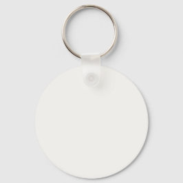 Beste Pure White FAF9F6 Kleur - Optie om naam toe  Sleutelhanger