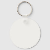 Beste Pure White FAF9F6 Kleur - Optie om naam toe Sleutelhanger (Achterkant)