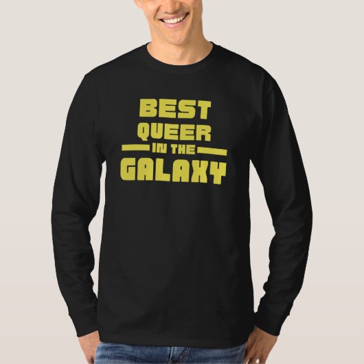 Beste Queer In Het Melkwegstelsel T-shirt (Voorkant)