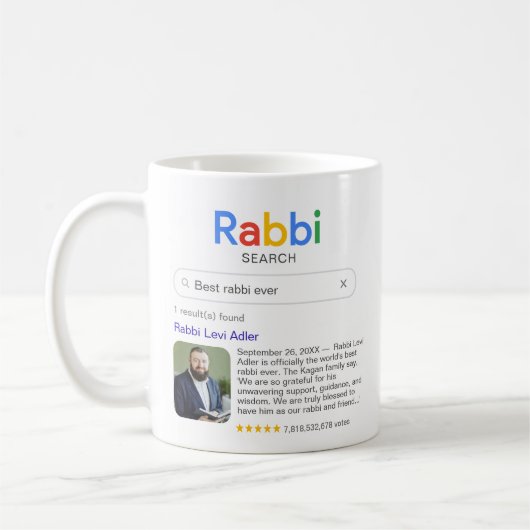 Beste Rabbi ooit Zoekresultaten Foto & Bericht Koffiemok (Links)