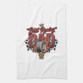 Beste Racing Vader Vintage Band Vaderdag Theedoek (Verticaal)