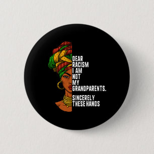 Beste racisme, ik ben niet mijn grootouders femini ronde button 5,7 cm