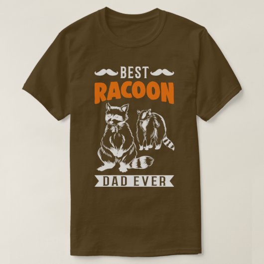 Beste Racoon Pap Ever Raccoon T-shirt (Design voorkant)