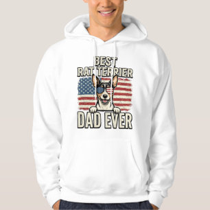 Beste Rat Terrier Vader Ooit Patriottisch Hond Shi Hoodie