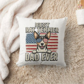 Beste Rat Terrier Vader Ooit Patriottisch Hond Shi Kussen (Deken)