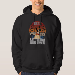 Beste Rat Terrier vader ooit vintage gepassioneerd Hoodie