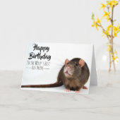 Beste rattenmoeder ter wereld kaart (Gele Bloem)