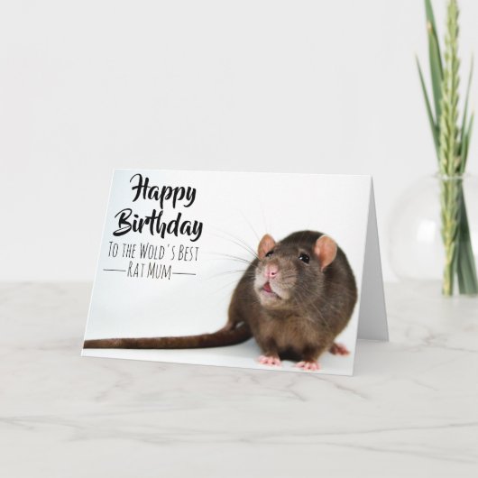 Beste rattenmoeder ter wereld kaart (Voorkant)