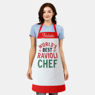 Beste Ravioli Chef ter Wereld   -  gepersonaliseer Schort