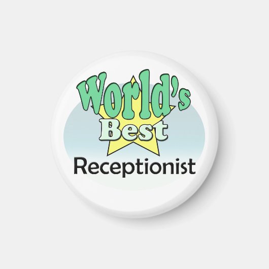 Beste receptionist ter wereld magneet (Voorkant)