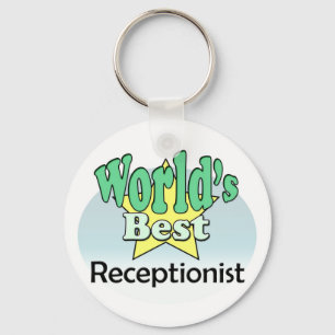 Beste receptionist ter wereld sleutelhanger