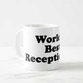 Beste receptionnist ter wereld koffiemok (Voorkant links)