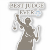 Beste rechter ooit sticker (Voorkant)