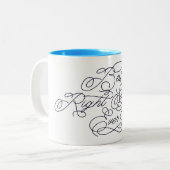 Beste Rechtse Swipe Ooit Grappige Vriend Liefdesci Tweekleurige Koffiemok (Voorkant links)