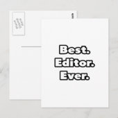 Beste. Redacteur. Ooit. Briefkaart (Voorkant / Achterkant)