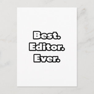 Beste. Redacteur. Ooit. Briefkaart