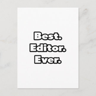 Beste. Redacteur. Ooit. Briefkaart