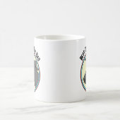 Beste Reddingshond Papa / Mama Custom Text Zwarte  Koffiemok (Center)