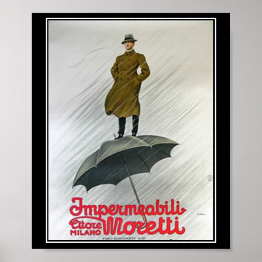 Beste regenjas Vintage Poster (Voorkant)