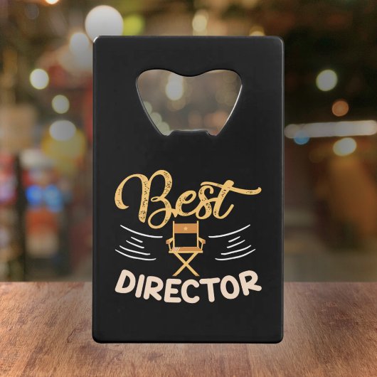 Beste regisseur - Filmmaker Gift Creditkaart Flessenopener